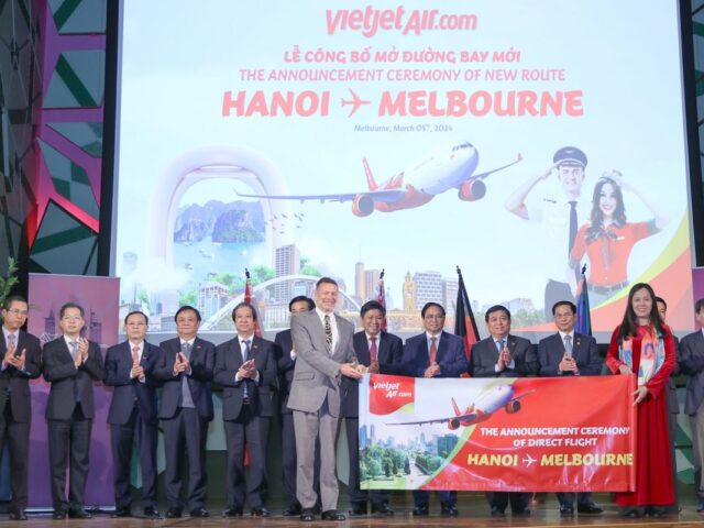 Vietjet layani penerbangan dari Hanoi ke Melbourne dan Hiroshima